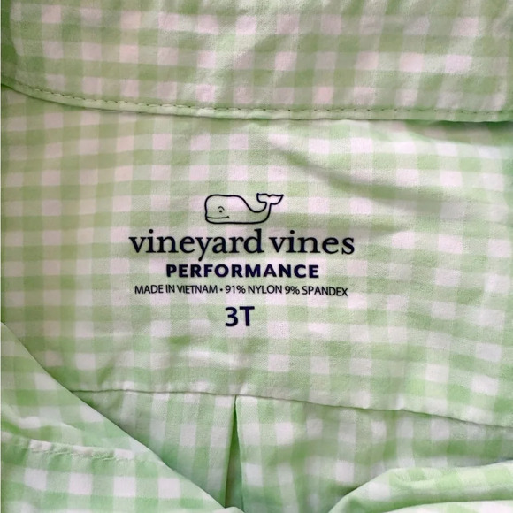 Vineyard Vines | On-The-Go Gingham Button Down (3T) 🐳 - Picture 4 of 4